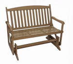 PANACEA PRODUCTS CORP-IMPORT Wood Double Glider, Bali Finish, 4 Ft.