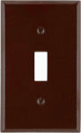 LEVITON MFG CO BRN 1-TOGGLE WALL PLATE