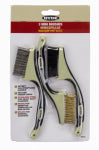 HYDE Hyde MAXXGRIP PRO Series 46843 Mini Stripping Brush, Brass/Nylon/Stainless Bristle, Assorted PAINT HYDE