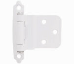 AMEROCK Amerock BPR3428W Inset Self Closing Face Mount White Cabinet Hinge, 3/8 in Inset, 2-3/4 in L x 2-3/16 in W, 1 pair HARDWARE & FARM SUPPLIES AMEROCK