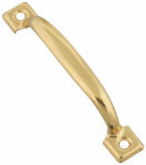 ASSA ABLOY AMERICAS RESIDENTIALI NC Screen Door Pull, Brass, 4-3/4 In.