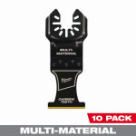 MILWAUKEE ELECTRIC TOOL CORP Open-Lok Multi-Material Oscillating Multi-Tool Blades, Carbide Teeth, 1-3/8 In., 10-Pk. TOOLS MILWAUKEE ELECTRIC TOOL CORP
