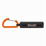RAILER TOOLS Railer 20-Hole Mega Bitrail Black Bit Holder with Carabiner TOOLS RAILER TOOLS