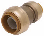 SHARKBITE SharkBite U009LFA Tube Coupling, 1/2 x 3/8 in, Brass, 200 psi Pressure PLUMBING, HEATING & VENTILATION SHARKBITE