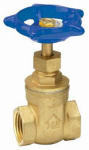 B & K INDUSTRIES B & K ProLine Series 100-403NL Gate Valve, 1/2 in Connection, FPT, 200/125 psi Pressure, Brass Body PLUMBING, HEATING & VENTILATION B & K INDUSTRIES
