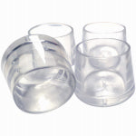 SHEPHERD HDWE. PROD., LLC. Elastomer Leg Tips, 1-1/8In., Clear, Thermoplastic, 4-Pk HARDWARE & FARM SUPPLIES SHEPHERD HDWE. PROD., LLC.