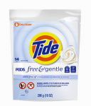 PROCTER & GAMBLE Tide PODS Free & Gentle laundry detergent, 14 ct, Trusted, gentle laundry detergent pods, 100% free of irritating residues: no added dyes and perfumes