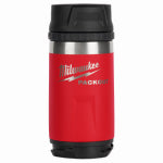 MILWAUKEE ELECTRIC TOOL CORP Packout Insulated Beverage Bottle, Sip Lid, Stainless Steel, Red, 12 oz.