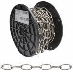 CAMPBELL CHAIN Campbell 0722010 Decorator Chain, #10, 40 ft L, 35 lb Working Load, Metal, Brushed Nickel HARDWARE & FARM SUPPLIES CAMPBELL CHAIN