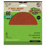 ALI INDUSTRIES Sanding Discs, Aluminum Oxide, 60-Grit, 5 In., 4-Pk.