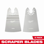MILWAUKEE Milwaukee 49-25-2202 Scraper Variety Pack, 2 in, 1-5/8 in D Cutting, Stainless Steel TOOLS MILWAUKEE