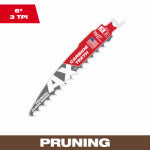 MILWAUKEE Milwaukee AX 48-00-5231 Reciprocating Saw Blade, 6 in L, 3 TPI, Carbide Cutting Edge TOOLS MILWAUKEE