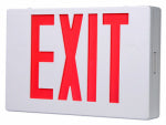 SURE-LITES Sure-Lites APX7RG Exit Light, 11-5/8 in OAW, 7-3/16 in OAH, 120/277 VAC, 3.12 W, LED Lamp, Thermoplastic Fixture, White ELECTRICAL SURE-LITES