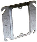 RACO INCORPORATED Outlet Box Cover, Single, Square, 1/4 In. Rise, 4 In. ELECTRICAL RACO INCORPORATED