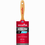 WOOSTER BRUSH Wooster 4176-3 Paint Brush, 3 in W, 3-3/16 in L Bristle, Nylon/Polyester Bristle, Varnish Handle PAINT WOOSTER BRUSH