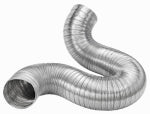 LAMBRO Lambro 308 Flexible Semi-Rigid Duct, 7 in, 8 ft L, Aluminum PLUMBING, HEATING & VENTILATION LAMBRO