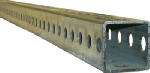 STEELWORKS BOLTMASTER Telescoping Perforated Steel Tube, 14 Gauge, 1.5 x 1.5 x 72 In.
