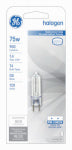 GE GE 97666 Halogen Bulb, 75 W, G8 Bi-Pin Lamp Base, T4 Lamp, Bright White Light, 900 Lumens, 2850 K Color Temp ELECTRICAL GE