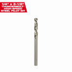 MILWAUKEE Milwaukee 49-56-8010 Pilot Drill Bit, 1/4 in Shank, 1/4 in Dia Bit, 3-Flat Shank TOOLS MILWAUKEE