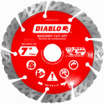 DIABLO Diablo DMADST0700 Series Saw Blade, Turbo Cut-Off Disc Blade, 7 in Dia, Segmented Rim, 1/PK TOOLS DIABLO