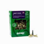 SPAX #8 x 1-1/2" Interior Wafer Head Cabinet Wood Screws Multi-Material Torx T-Star Plus (175 EA) 1 LB