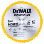 DEWALT DEWALT DWA11060 Finish Saw Blade, 10 in Dia, 5/8 in Arbor, 60 -Teeth TOOLS DEWALT