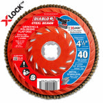 FREUD X-Lock Flap Disc, 40-Grit, 4-1/2-In. TOOLS FREUD
