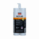 SIMPSON STRONG-TIE Simpson Strong-Tie SET-3G22-N Epoxy Adhesive, Gray, Paste, 22 oz Cartridge PAINT SIMPSON STRONG-TIE