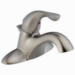 DELTA FAUCET CO Classic Single-Handle Bathroom Faucet, Stainless