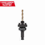 MILWAUKEE ELECTRIC TOOL CORP Hole Dozer Quick Change Hole Saw Arbor & Cobalt Pilot Drill Bit, Large TOOLS MILWAUKEE ELECTRIC TOOL CORP