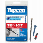 TAPCON Tapcon 28355 Concrete Screw Anchor, T25 Screw, 3/16 in Dia, 1-3/4 in L, Steel, Climaseal, 75/PK HARDWARE & FARM SUPPLIES TAPCON