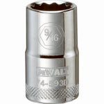 DEWALT DEWALT DWMT74593OSP Drive Hand Socket, 9/16 in Socket, 1/2 in Drive, 12-Point, Steel, Polished Chrome Vanadium TOOLS DEWALT