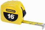 STANLEY STANLEY 30-495 Measuring Tape, 16 ft L Blade, 3/4 in W Blade, Steel Blade, ABS Case, Yellow Case, 7 ft Standout TOOLS STANLEY
