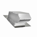 LAMBRO INDUSTRIES Aluminum Roof Cap with Screen & Damper, 7 In. Round