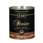 ZAR ZAR 12012 Wood Stain, Premium Teak, Liquid, 1 qt, Can PAINT ZAR
