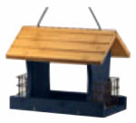 WOODLINK Wood Bird Feeder, Blue, 12-In. PET & WILDLIFE SUPPLIES WOODLINK