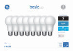 GE GE 46779 LED Light Bulb, A19 Lamp, 60 W Equivalent, E26 Medium Screw-In Lamp Base, No, Frosted, Daylight ELECTRICAL GE