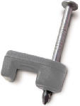 ECM INDUSTRIES LLC Coaxial Cable Staple, Gray, 7/16-In., 15-Pk.