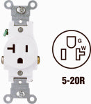 LEVITON MFG CO WHT SINGLE OUTLET ELECTRICAL LEVITON MFG CO