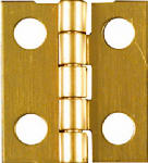 ASSA ABLOY AMERICAS RESIDENTIALI NC Medium Hinge, Brass, 3/4 x 11/16 In., 4-Pk.