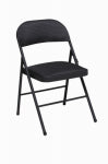 COSCO Deluxe Folding Chair, Padded Seat & Back, Black HOUSEWARES COSCO