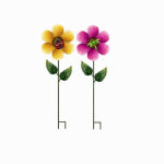 FUSION PRODUCTS LTD. Solar LED Flower & Bug Spinner Stick, Metal, Bee or Dragonfly, 31 In. High ELECTRICAL FUSION PRODUCTS LTD.