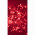 KWANG TA ELECTRIC PHILS. CORP. Twinkle Compact LED Starry Lights, 100 Red LED Bulbs, 17-1/2-Ft. Total Length