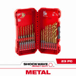 MILWAUKEE Milwaukee SHOCKWAVE Impact Duty RED HELIX Series 48-89-4631 Drill Bit Set, 23-Piece, Steel, Titanium TOOLS MILWAUKEE