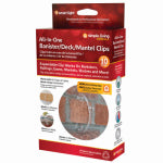 SIMPLE LIVING SOLUTIONS LLC 10 Ct. All-in-one Banister/Deck/Mantel Clip