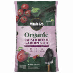 MIRACLE-GRO Miracle-Gro Organic Series 74059430 Raised Bed and Garden Soil, 1.5 cu-ft Bag LAWN & GARDEN MIRACLE-GRO
