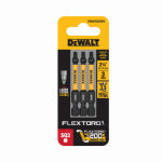 BLACK & DECKER/DEWALT FlexTorq #3 Square Driver Bits, 2-1/4 In., 3-Pk.