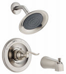 DELTA FAUCET CO Windemere Single-Handle Tub/Shower Faucet + Showerhead, Brushed Nickel