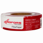 ADFORS Adfors FibaTape Perfect Finish FDW8654-U Ultra-Thin Drywall Tape, 300 ft L, 1-7/8 in W, White BUILDING MATERIALS ADFORS