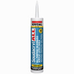 SOUDAL USA Soudacryl Paintable 40-Year Siliconized Acrylic Latex Caulk, Clear, 10.1 oz.